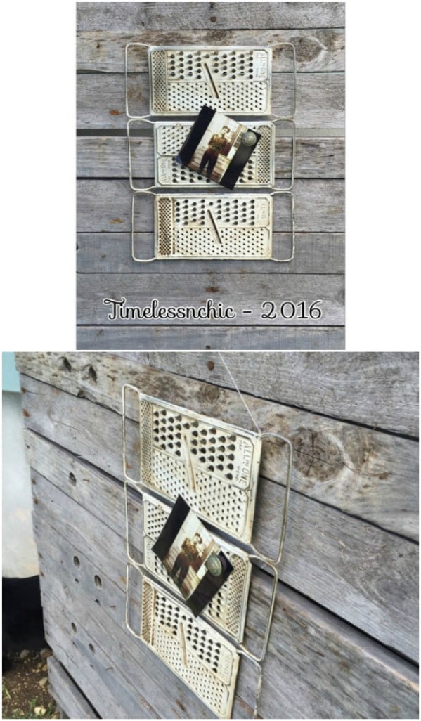 Repurposed Cheese Grater Message Board