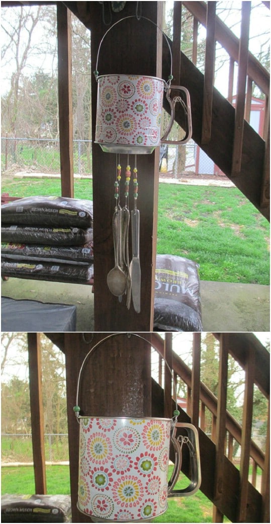 Recycled Flour Sifter Wind Chime