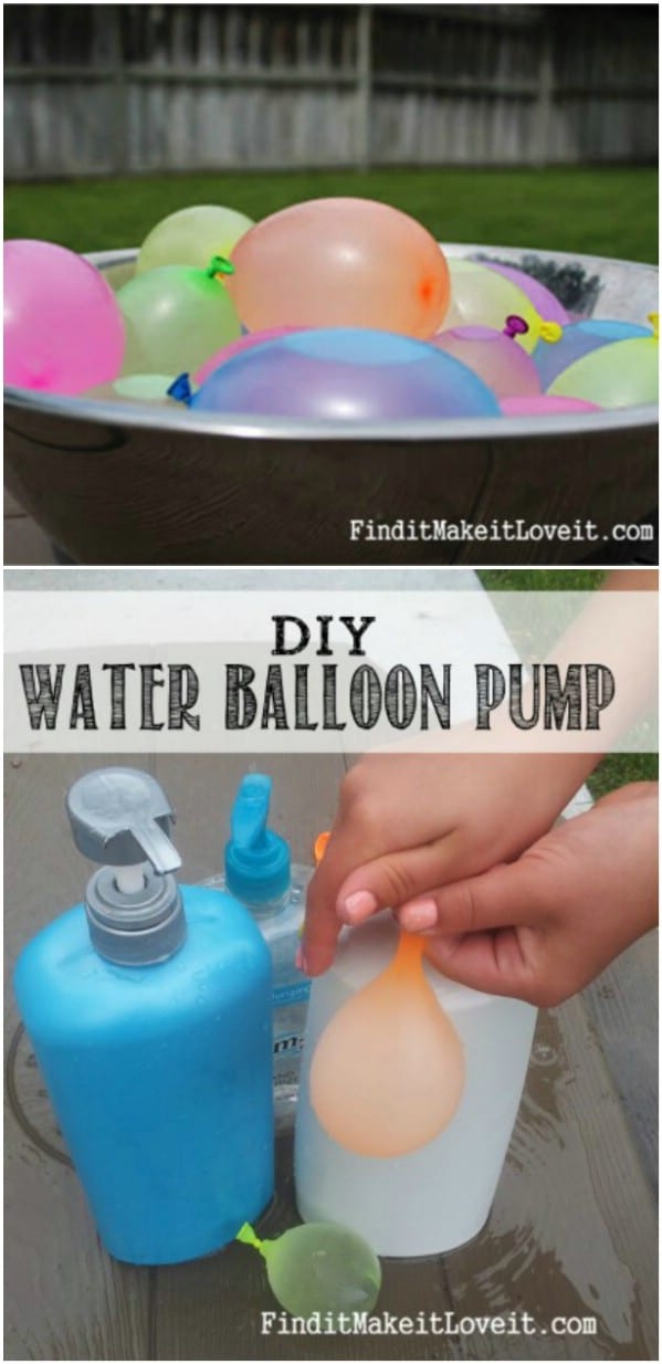 Soap Dispenser Upcycled Into Water Balloon Pump