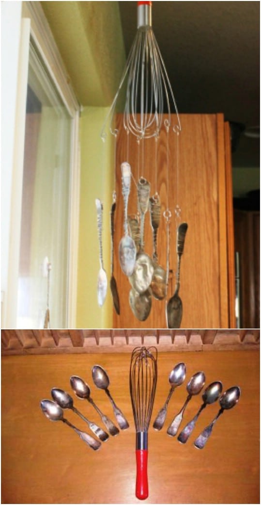 Repurposed Whisk Wind Chime