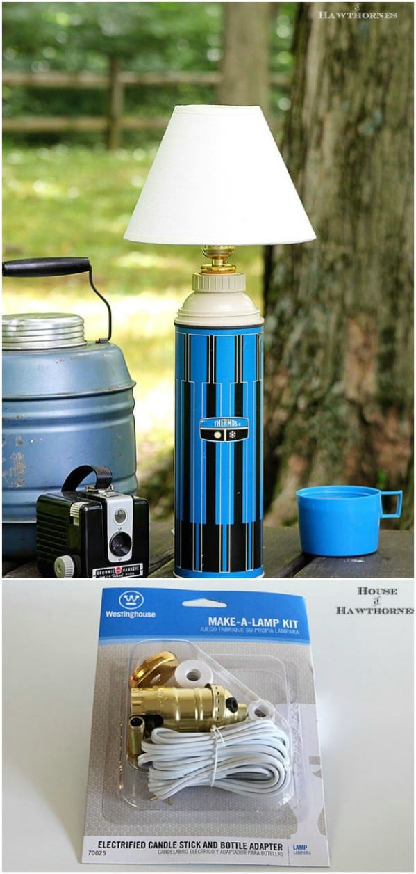 Vintage Thermos Lamps