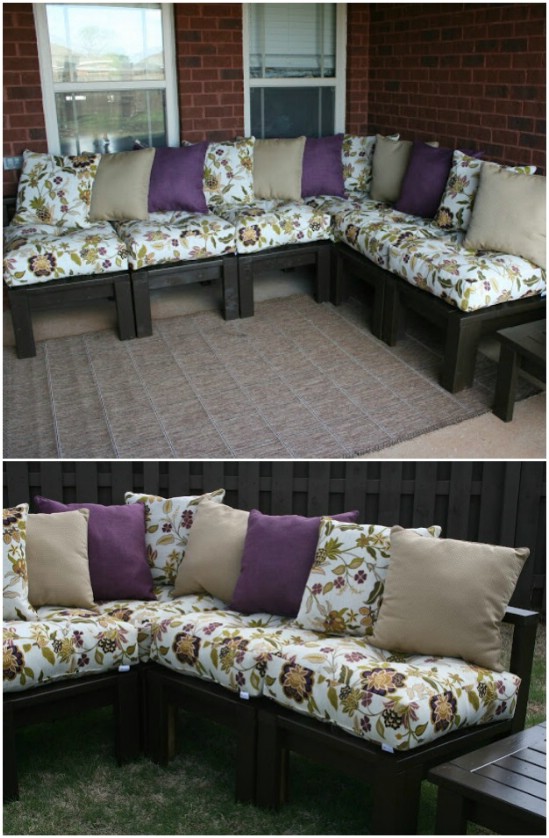 DIY Outdoor Sectional Sofa