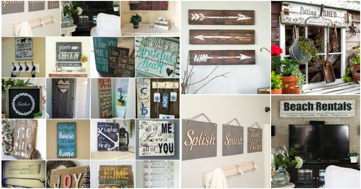 rustic wooden signs diy