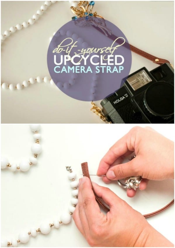 Repurposed Costume Jewelry Camera Strap