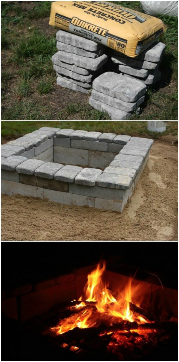 DIY Cinder Block Fire Pit