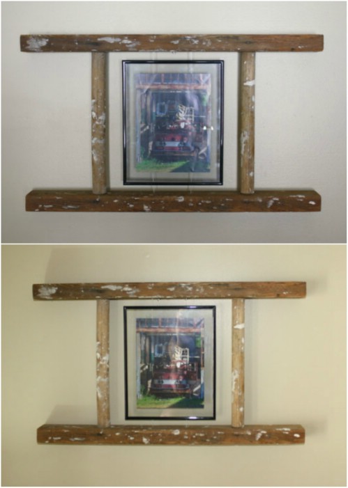 Rustic Floating Picture Frame