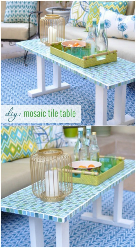 DIY Tile Patio Table