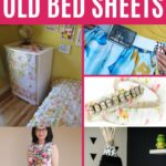 Repurpose bed sheet collage