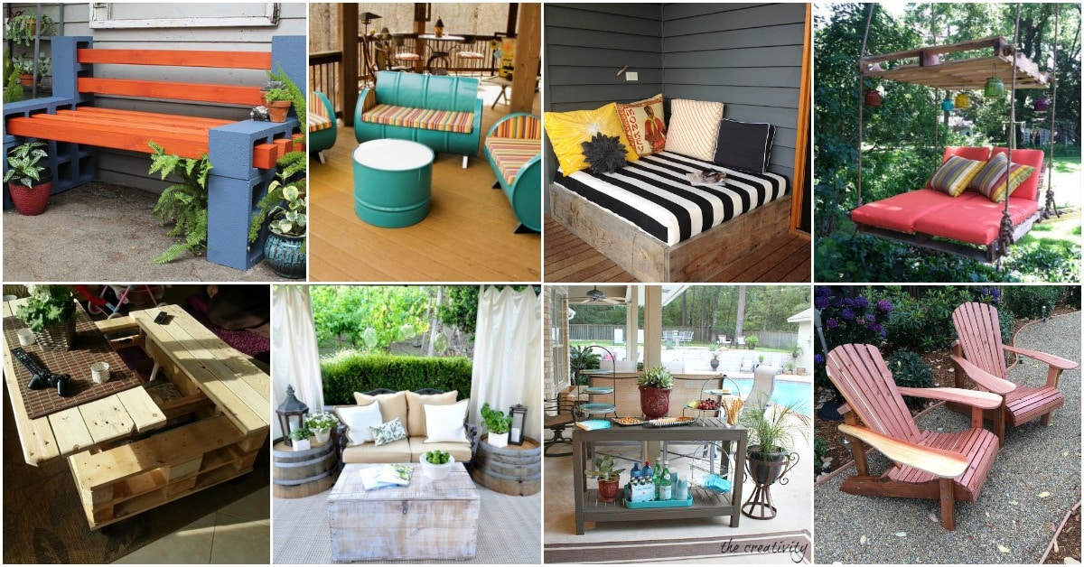80 Brilliant DIY Backyard Furniture Ideas That Will Give Your Outdoors Character
