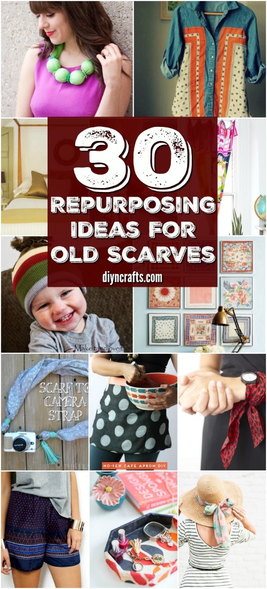 30 Brilliant Repurposing Ideas For Old Scarves That You Can Make For Almost Free - DIYnCrafts.com