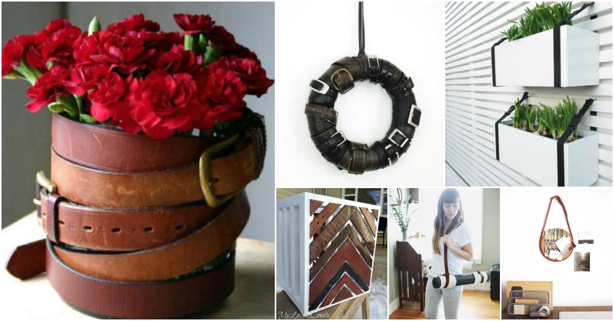 25 Creative Ways To Repurpose And Reuse Old Leather Belts DIY & Crafts