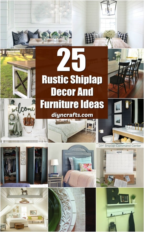 25 Rustic Shiplap Decor And Furniture Ideas For A Farmhouse Look