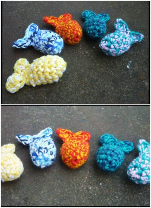 Catnip Crochet Fish Toy