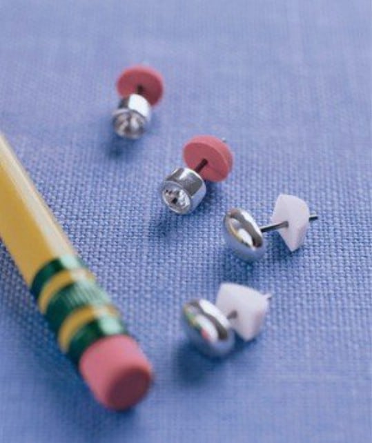 Pencil Eraser Earring Backs