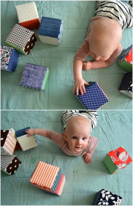 Fabric And Foam Baby Blocks