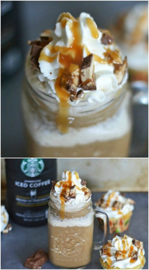 Iced Caramel Snickers Frappuccino