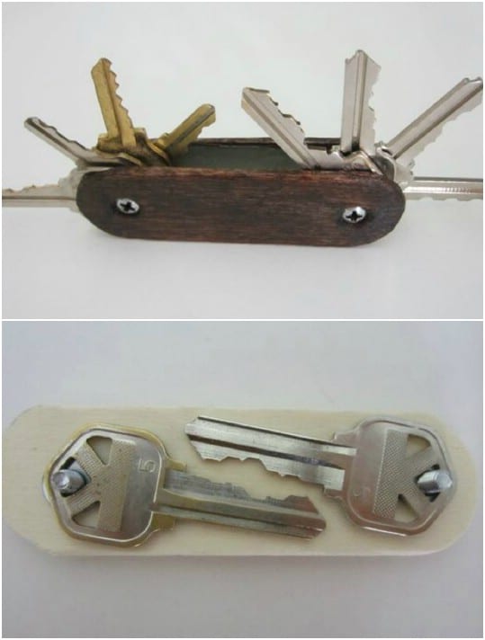 Wood Scrap Swiss Army Key Ring