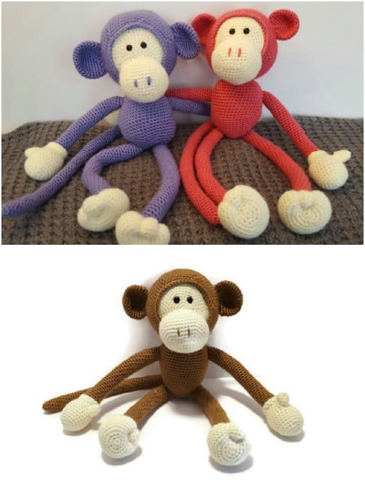 Handmade Crocheted Monkey