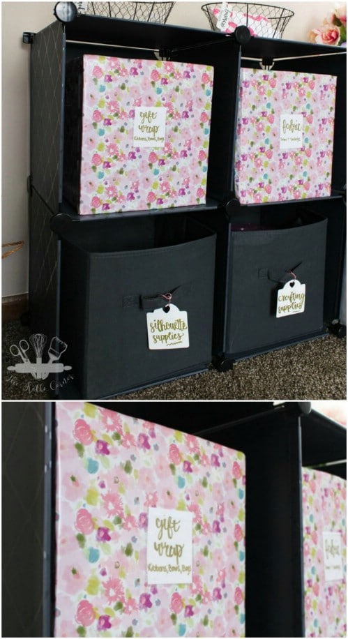 Upcycled Cardboard Decorative Storage