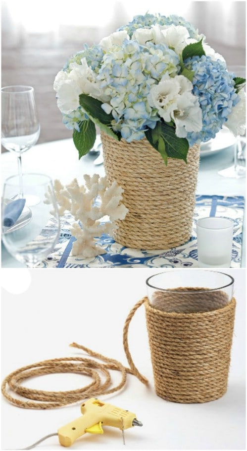 Rope Wrapped Summer Centerpiece