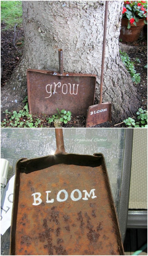 Upcycled Rusty Shovel Sign