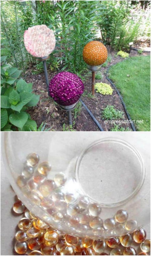 Decorative Glass Stone Garden Balls