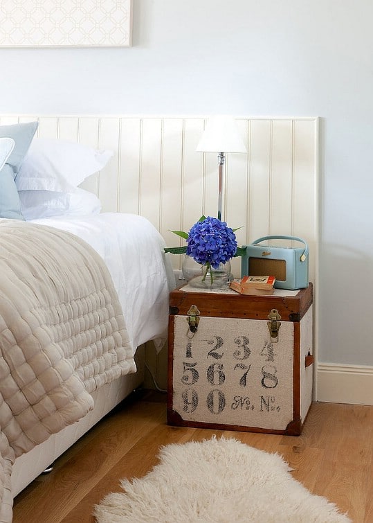 Vintage Trunk Turned Nightstand