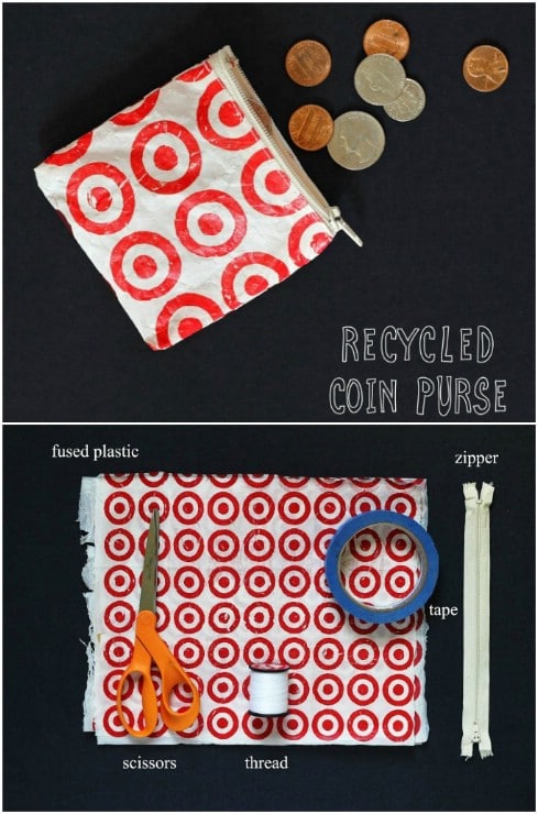 Upcycled Plastic Bag Coin Purse