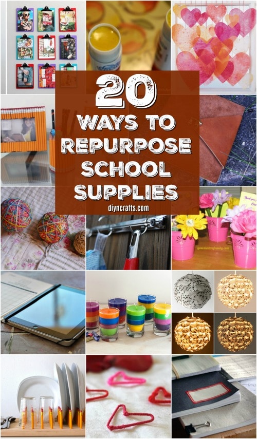 20 Brilliant Ways To Repurpose Those School Supplies This Summer