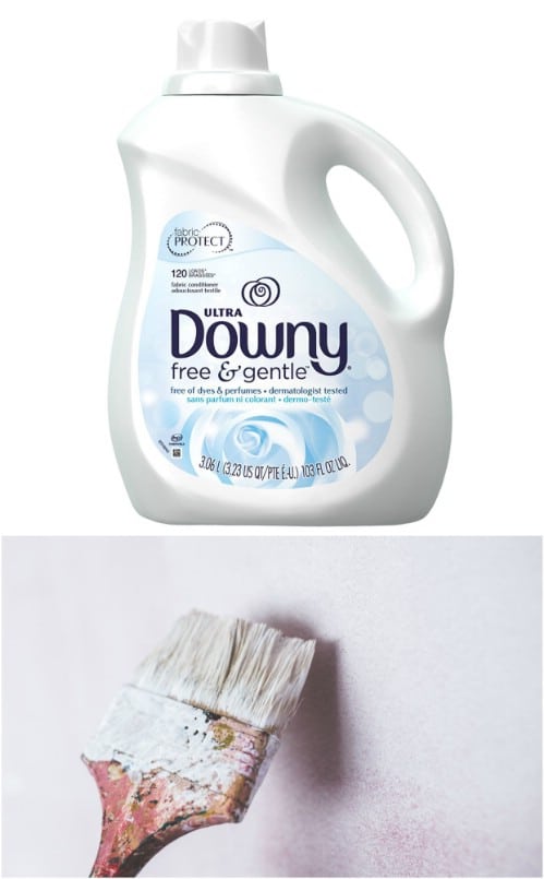 Use Fabric Softener For Cleaning Brushes