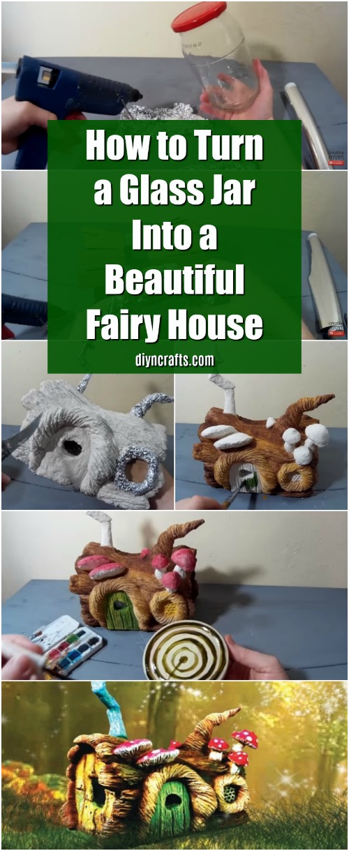 How to Turn a Glass Jar Into a Beautiful Fairy House {Video Tutorial}