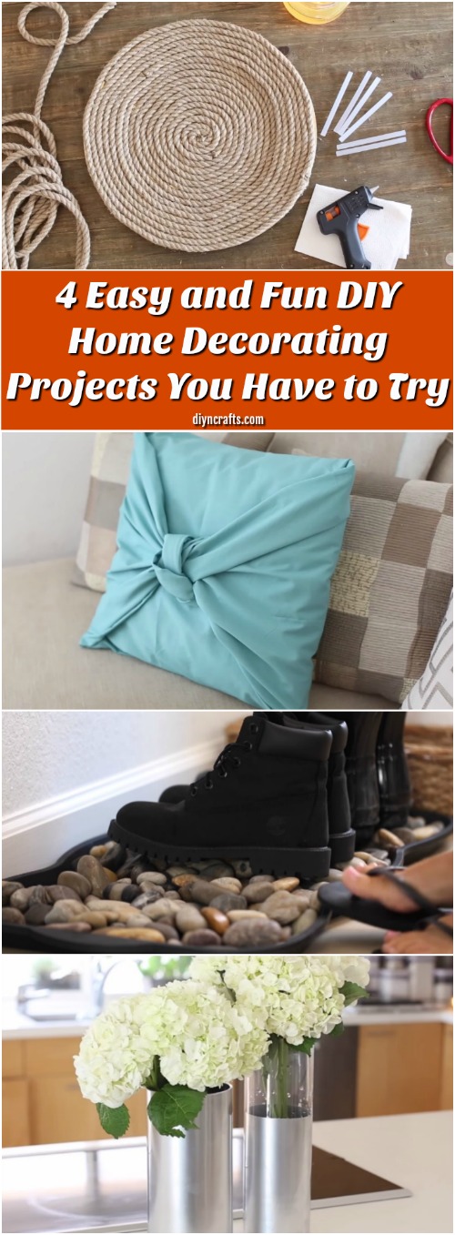 4 Easy and Fun DIY Home Decorating Projects You Have to Try {Video Instructions}