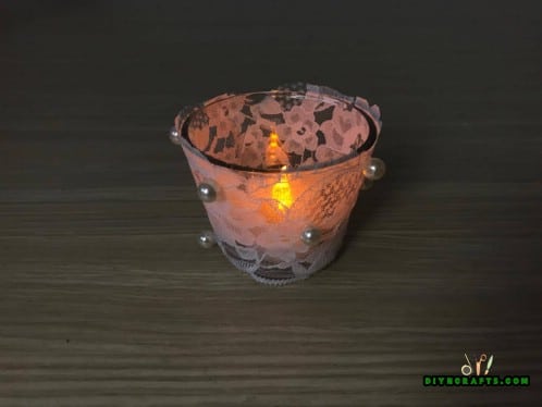 Lace Candleholder - Step 2