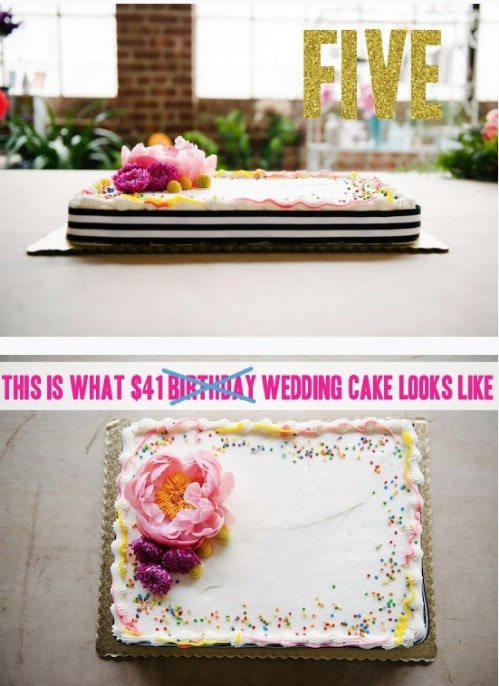 Grocery Store Wedding Cake Hack