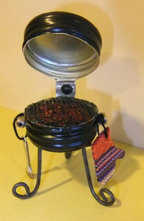 Upcycled Wine Top Fairy Grill