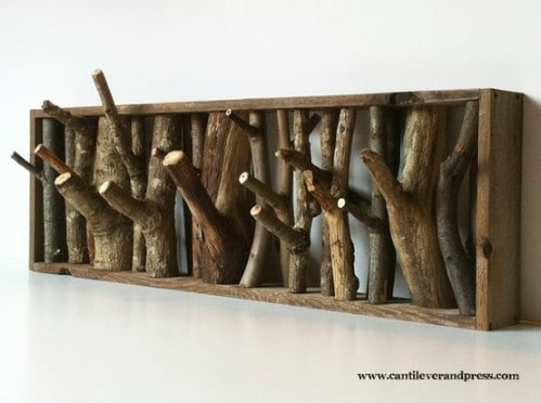 Upcycled Branch Coat Hanger