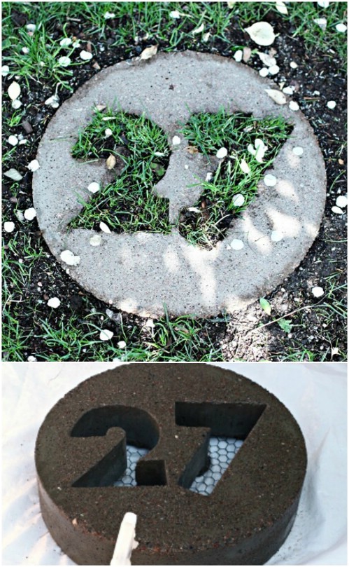 Concrete Paver House Numbers