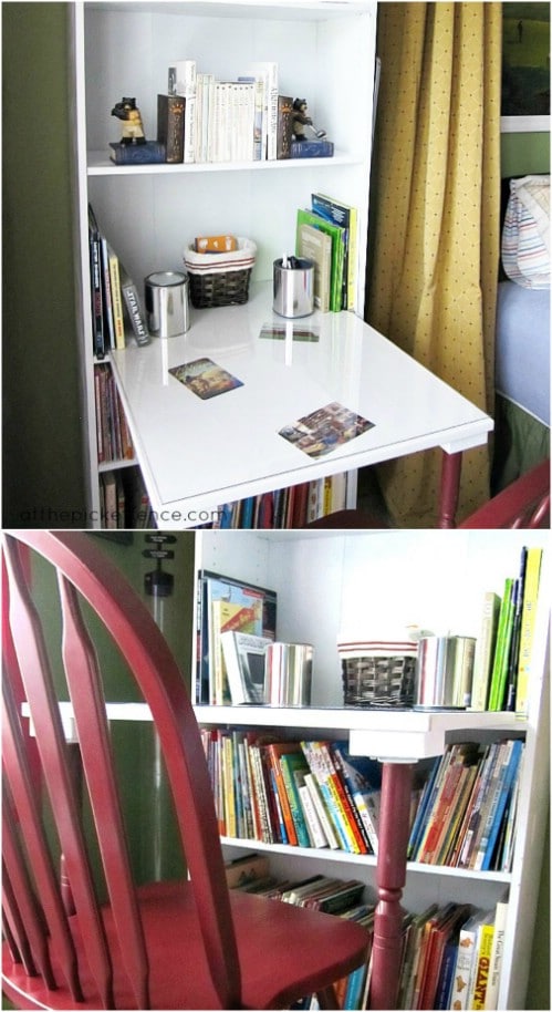 Upcycled Bookcase Desk