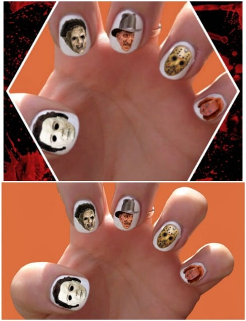 Horror Movie Inspired Nail Decals