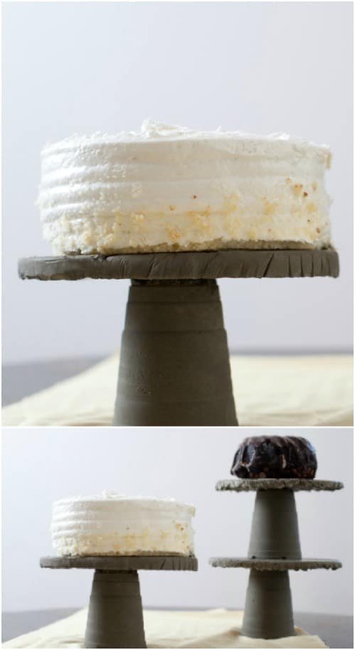 Elegant Concrete Cake Stand