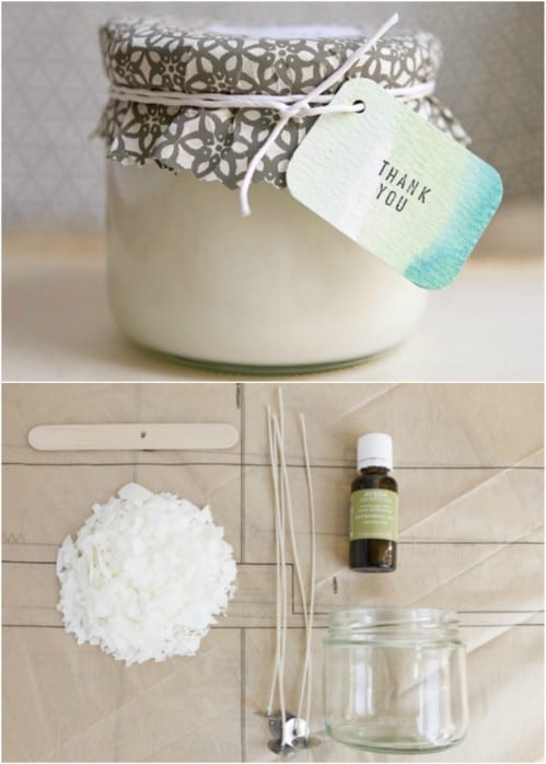 Easy DIY Soy Candle Wedding Favors