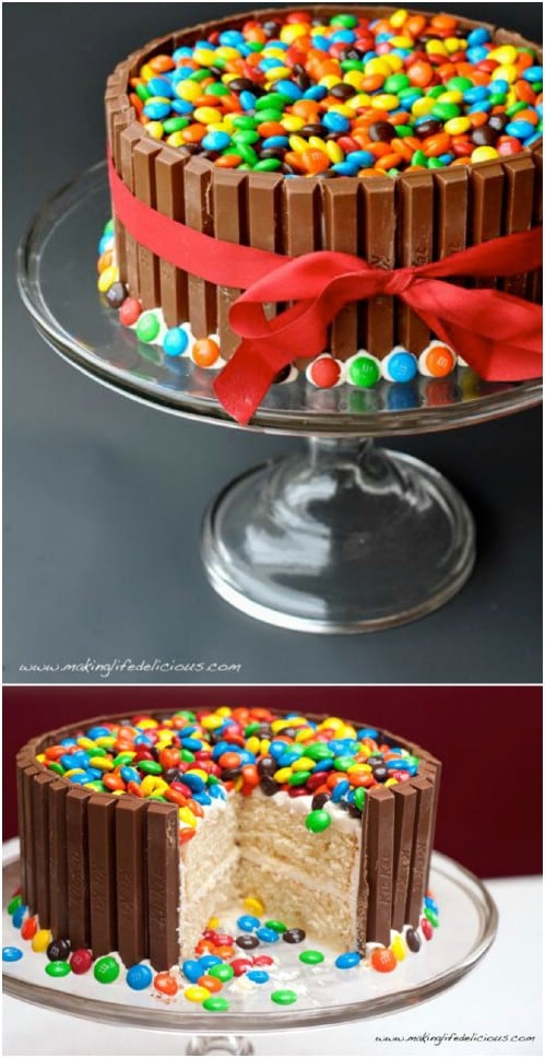 DIY Candy Covered Cake