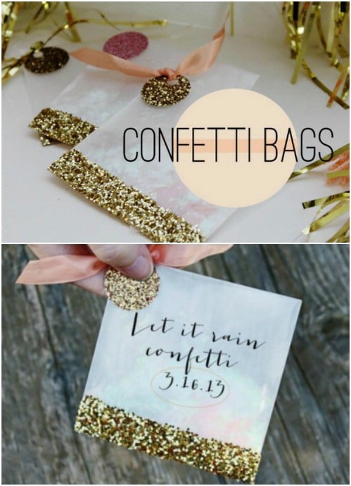 DIY Glitter Confetti Bags