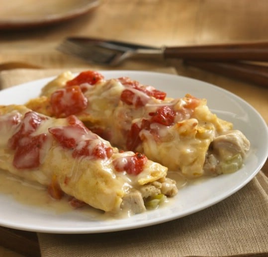 Turkey And Stuffing Enchiladas