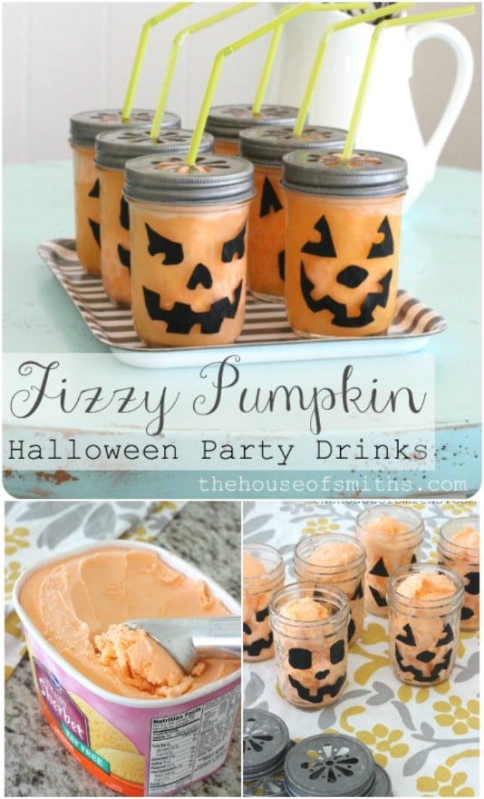 Fun Fizzy Pumpkin Halloween Drink