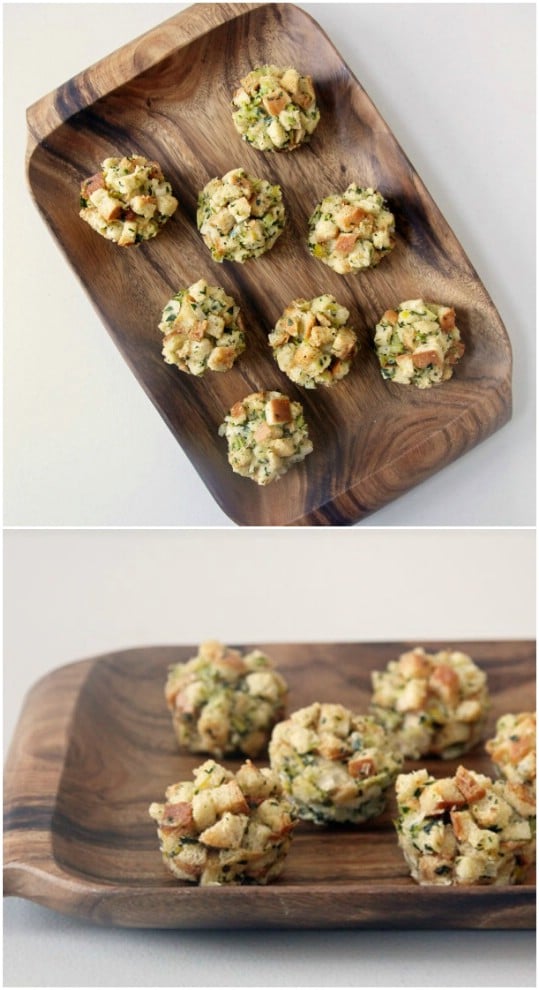 Savory Leftover Stuffing Muffins
