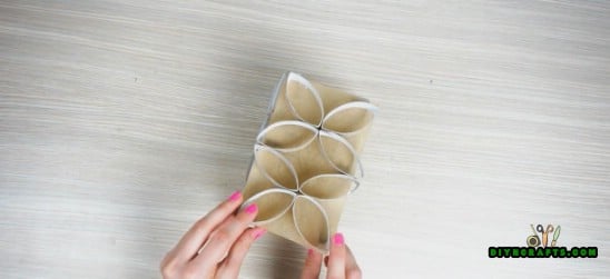 Candle Holder #2- 4 Fun and Decorative Paper Roll Crafts You Can Make in 3 Minutes