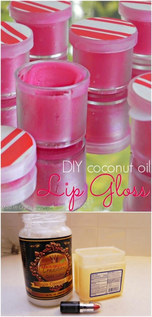 DIY Coconut Oil Lip Gloss