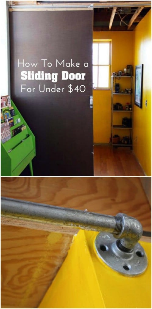 Make This Sliding Door For Less Than $40