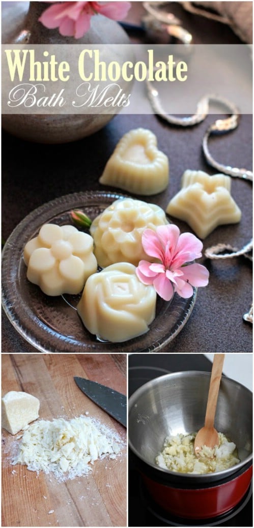 Homemade White Chocolate Coconut Bath Melts